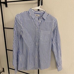 Madewell Blue and White Striped Button Down Shirt